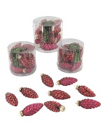 Item.nr: 012102 - 12 KERSTBAL DENNENAPPEL IN BOX (12st.)
