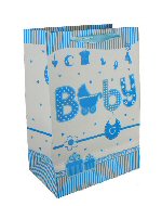 Art.nr: 410206A - GEBOORTE TAS - BABY BLAUW (12st.)
