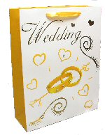 Art.nr: 410207A - BRUILOFT TASSEN - GOUD (12st.)