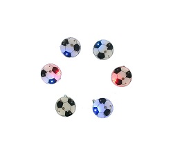 Art.nr: 410213 - LICHTGEVENDE VOETBAL BUTTON (25st.)