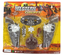 Art.nr: 410224 - WESTERN COWBOY SPEELSET (6st.)