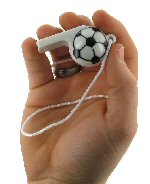 Art.nr: 410240 - FLUITJES IN DE VORM VAN EEN VOETBAL (100st.)