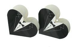Art.nr: 410317A - HARTEN GESCHENK VERPAKKING - SMOKING  (12st.)