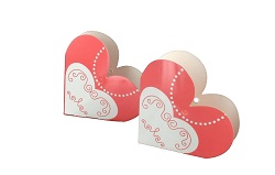 Art.nr: 410317B - HARTEN GESCHENK VERPAKKING - VROUW (12st.)