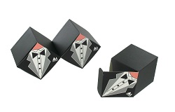 Art.nr: 410319A - KUBUS GESCHENK VERPAKKING - SMOKING (12st.)