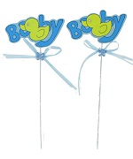 Art.nr: 410329A - GEBOORTE INSTEKER - BABY BLAUW (12st.)