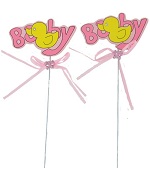 Art.nr: 410329B - GEBOORTE INSTEKER - BABY ROZE (12st.)