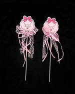 Art.nr: 410331A - GEBOORTE INSTEKER - BABY ROZE (12st.)