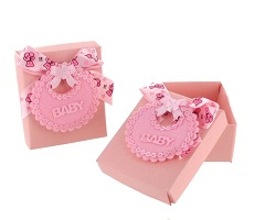 Art.nr: 410335B - BABY ROZE GESCHENK DOOS (12st.)