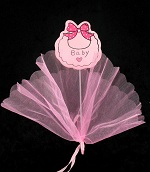 Art.nr: 410336A - INSTEKER MET STOF - BABY ROZE (12st.)
