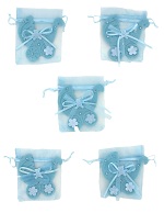 Art.nr: 410337A - GEBOORTE CADEAUZAKJE - BABY BLAUW (12st.)