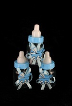 Art.nr: 410339B - KLEINE BLAUWE DRINKFLES - KINDERWAGEN (12st.)