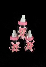 Art.nr: 410340A - KLEINE ROZE DRINKFLES - BEERTJE (12st.)