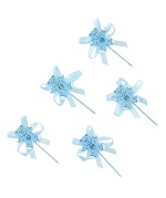 Art.nr: 410345A - BEER OP STOKJE KLEIN - BABY BLAUW (12st.)