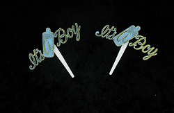 Art.nr: 410346A - KLEINE GEBOORTE INSTEKER - IT'S A BOY (12st.)