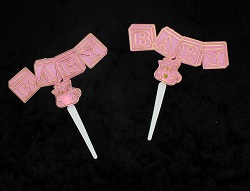 Art.nr: 410347B - KLEINE GEBOORTE INSTEKER - BABY ROZE (12st.)