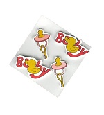 Art.nr: 410356B - DECORATIE STICKERS - BABY ROZE (20st.)