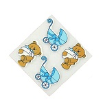 Art.nr: 410357A - DECORATIE STICKERS - BABY BLAUW (20st.)