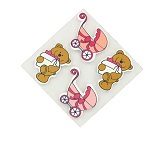 Art.nr: 410357B - DECORATIE STICKERS - BABY ROZE (20st.)
