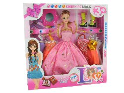 Art.nr: 410421 - POPPENSET MET ACCESSOIRES
