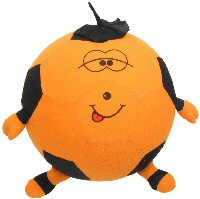 Art.nr: 1-410452B - GROTE BALLEN MET HANDEN EN VOETEN - ORANJE (10st.)