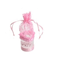 Art.nr: 410478B - GEBOORTE GESCHENKVERPAKKING - BABY ROZE (12st.)