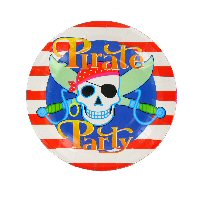 Art.nr: 410527 - PIRATEN VERJAARDAG BORDEN (6x12st.)
