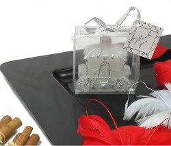 Art.nr: 410593 - TROUWKOETS KAARS IN GIFTBOX (12st.)