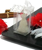 Art.nr: 410594 - TROUWJURK KAARS IN GIFTBOX (12st.)