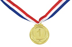 Art.nr: 410621A - GOUDEN MEDAILLE - MODEL 1 (10st.)
