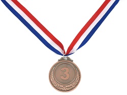 Art.nr: 410621C - BRONZEN MEDAILLE - MODEL 1 (10st.)