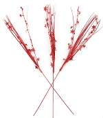 Item.nr: 431785 - 24 LAMMETA FRANJES OP STOK ROOD (6st.)