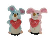 Art.nr: 43243 - ROND DRAAIENDE &nbsp;I LOVE YOU&nbsp; MUIS