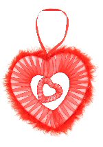 Art.nr: 43268 - DECORATIE HART (2st.)
