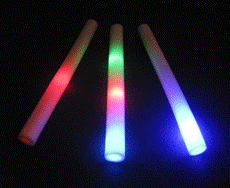 Art.nr: 0-43340B - LED FOAM MULTI COLOR - PARTY-STAAF (24st.)