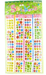 Art.nr: 43475 - PLAK STICKERS OP KAART - MODEL 1 (20st.)
