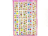Art.nr: 43476 - PLAK STICKERS OP KAART - MODEL 2 (16st.)