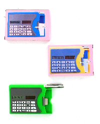 Art.nr: 43638 - VISITEKAARTEN HOUDER MET CALCULATOR (36st.)