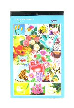 Art.nr: 44162 - STICKER BOEKJES MODEL: BLOEMEN (12st.)