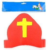 Art.nr: 44648 - SINTERKLAAS MIJTER FOAM (12st.)