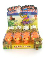 Art.nr: 44827 - BEREN SLEUTELHANGER MET FLUIT (24st.)