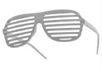 Art.nr: 45528 - SHUTTER SHADES BRIL - WIT (20st.)