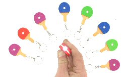 Art.nr: 45607 - TAFELTENNIS SLEUTELHANGER MET LICHT (100st.)
