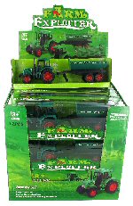 Art.nr: 45952 - TREKKER MET AANHANGWAGEN IN DISPLAY (12st.)