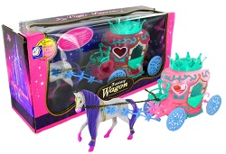 Art.nr: 47119 - FANTASY WAGON MET LICHT EN MUZIEK