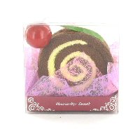 Art.nr: 47274 - HANDDOEK IN DE VORM VAN EEN CAKE-ROL (2st.)