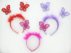 Art.nr: 48805 - DIADEEM MET VLINDERS (12st.)
