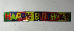 Art.nr: 48858 - HAPPY BIRTHDAY - BANNER (20st.)