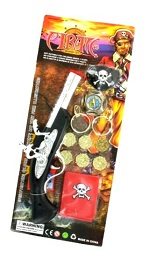 Art.nr: 48905 - PIRATEN SET OP KAART - MODEL 2 (6st.)