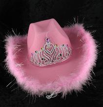 Art.nr: 49163 - COWBOY HOED - ROSE (6st.)